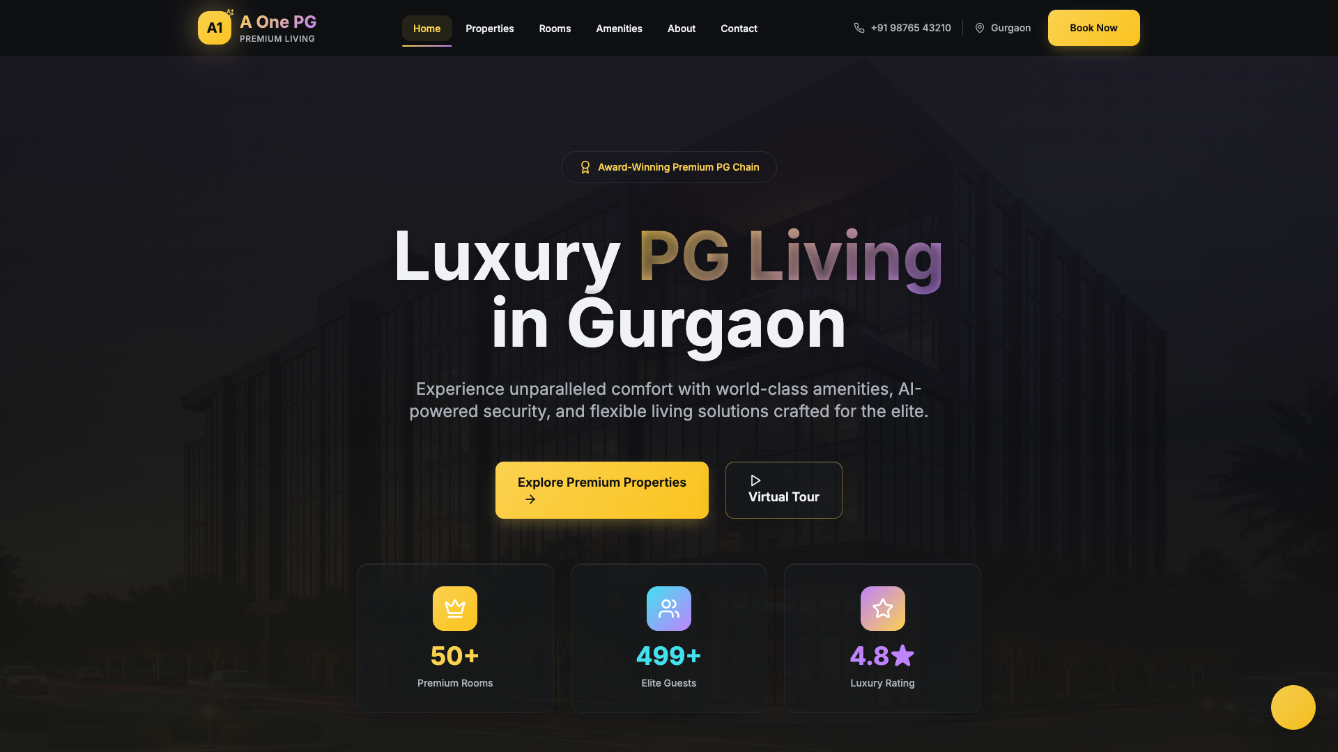 Luxury Lodgings - Premium PG accommodation website